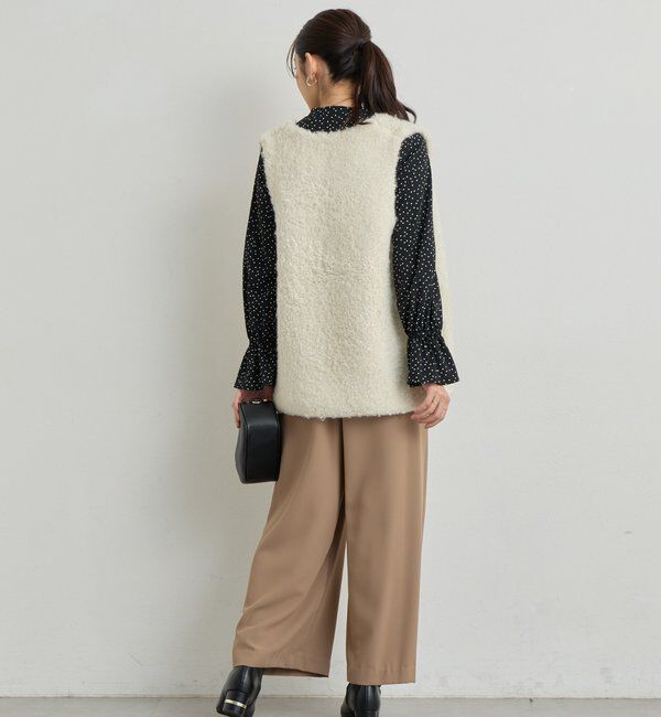  「《大人エレガントなムードに》フロントフリルジョーゼットブラウス」|シャツ・ブラウス|