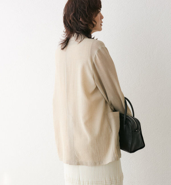  「【ウォッシャブル】シアースラブオーバージャケット」|テーラードジャケット|