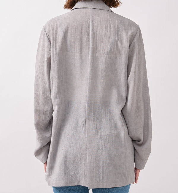  「【ウォッシャブル】シアースラブオーバージャケット」|テーラードジャケット|