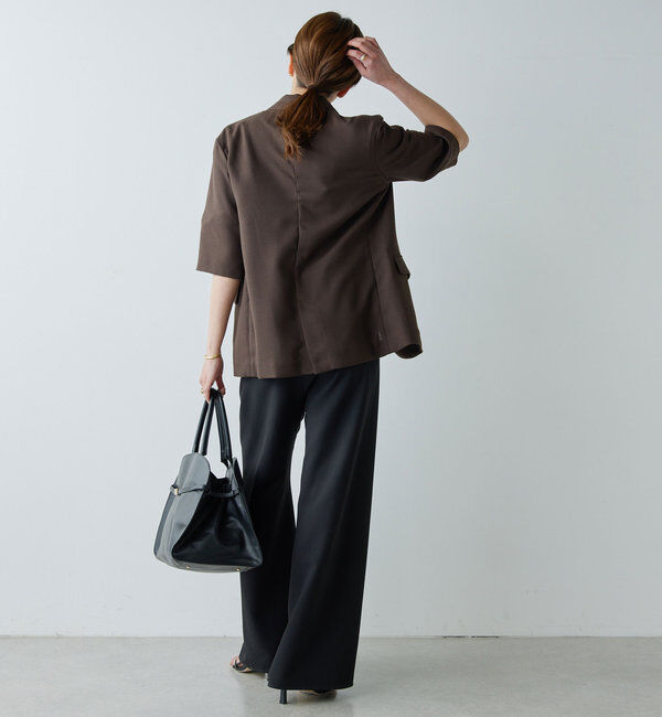  「【CHIKAコラボ】【美脚パンツ】ワイドドロストパンツ」|その他|