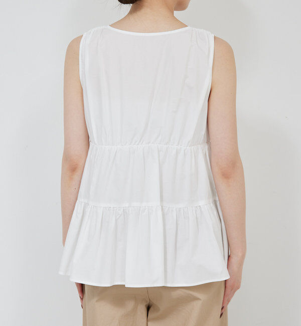  「ティアードスリーブレスブラウス」|シャツ・ブラウス|