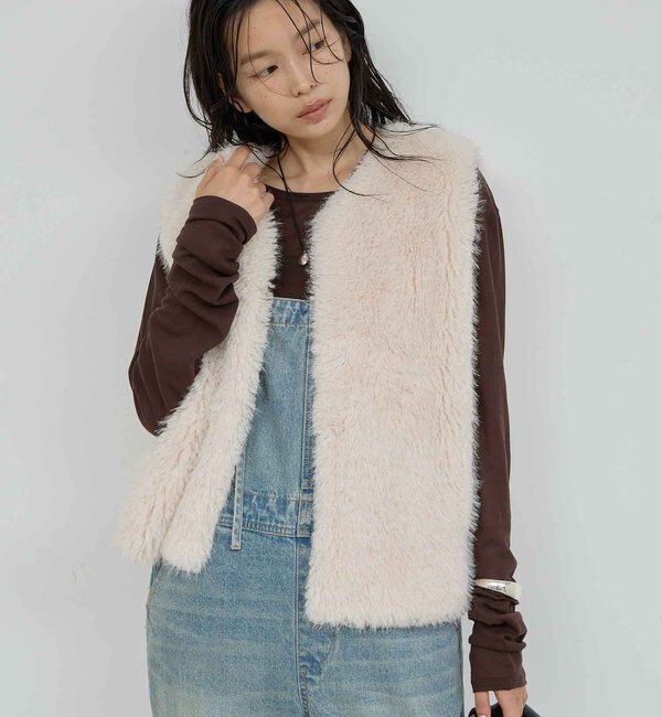 新品・未使用　GALLARDAGALANTE フェイクカシミアベスト フェイクカシミヤベスト｜ルミネのファッション通販アイルミネ<i LUMINE>