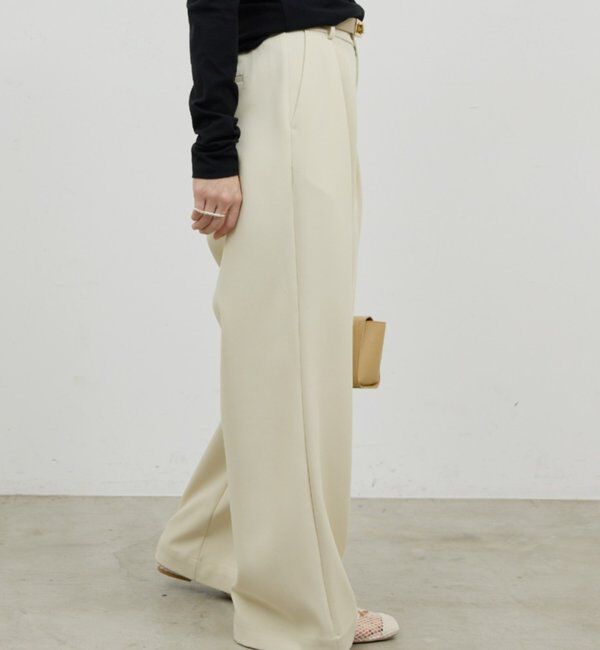  「タックワイドパンツ２」|チノ|オフホワイト