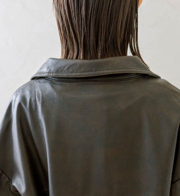  「【3色展開】フェイクレザージャケット」|その他|