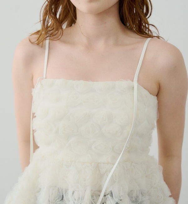  「【SALON by Chico】ローズチュールペプラムブラウス」|シャツ・ブラウス|