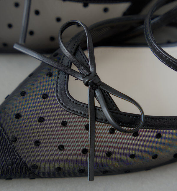  「【SALON by Chico】シアーリボンポインテッドミュール」|パンプス|