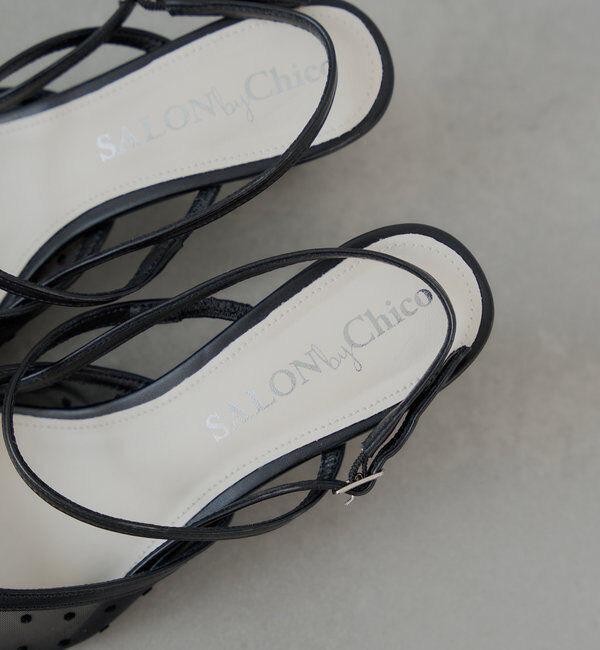  「【SALON by Chico】シアーリボンポインテッドミュール」|パンプス|