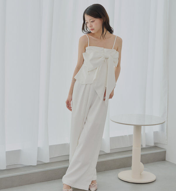  「【SALON by Chico】シアーリボンポインテッドミュール」|パンプス|