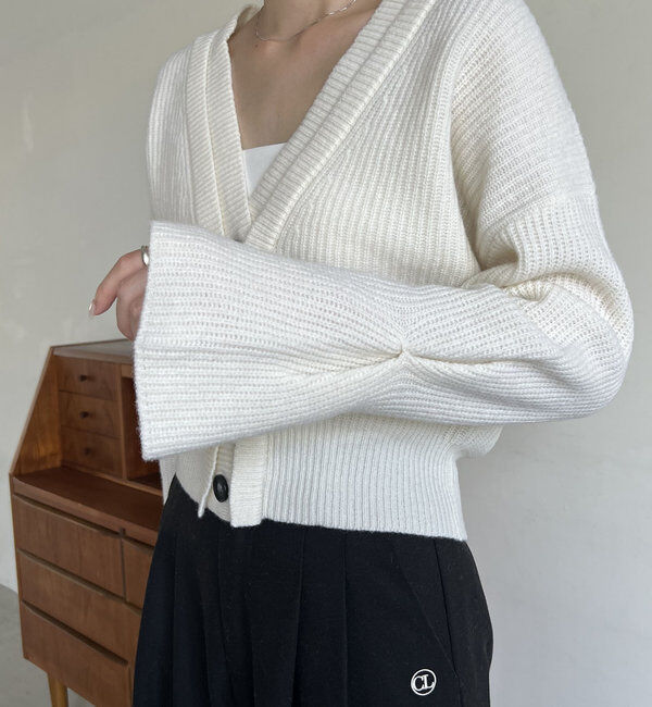  「【再入荷！】ウール100Wボタンカーディガン」|カーディガン|