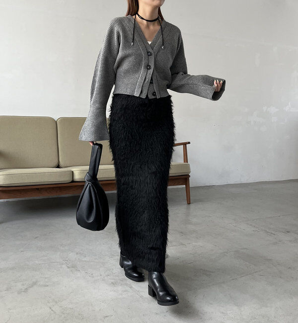  「【再入荷！】ウール100Wボタンカーディガン」|カーディガン|