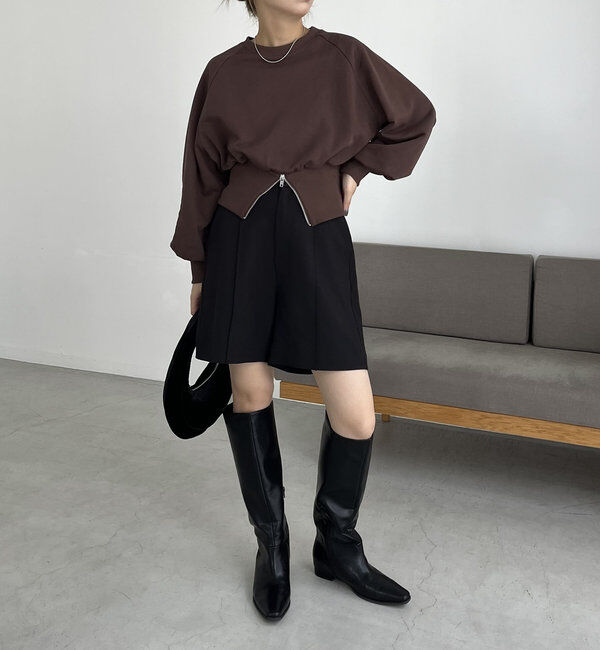  「裾ZIPスウェット」|Tシャツ・カットソー|