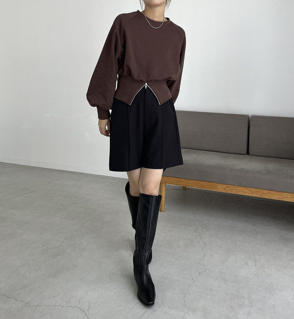  「裾ZIPスウェット」|Tシャツ・カットソー|