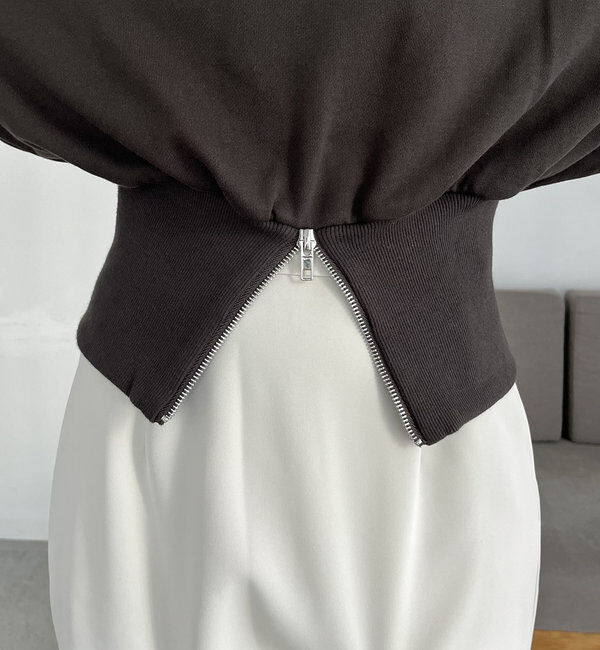  「裾ZIPスウェット」|Tシャツ・カットソー|