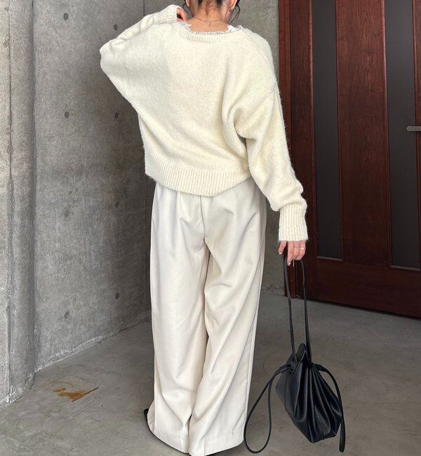  「レーストリミングニット」|ニット・セーター|