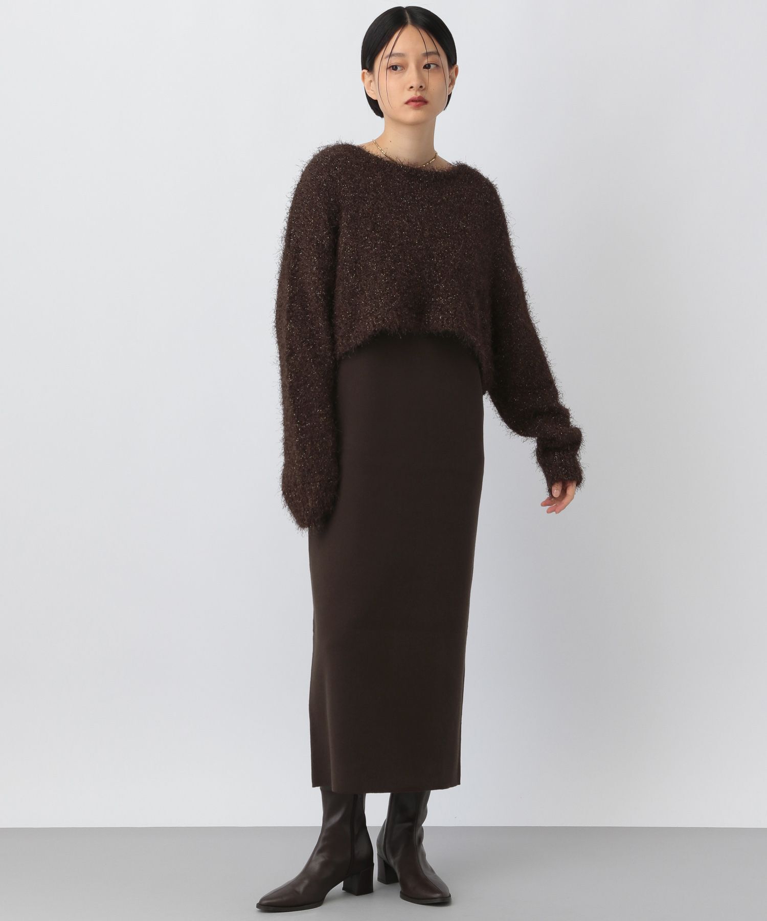 A part by 「ラメシャギー2Pセットワンピース」|ワンピース|