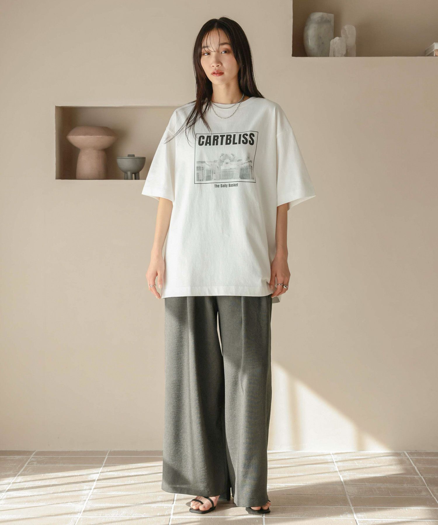 LOWRYS FARM「ホップサックイージーパンツ」|チノ|