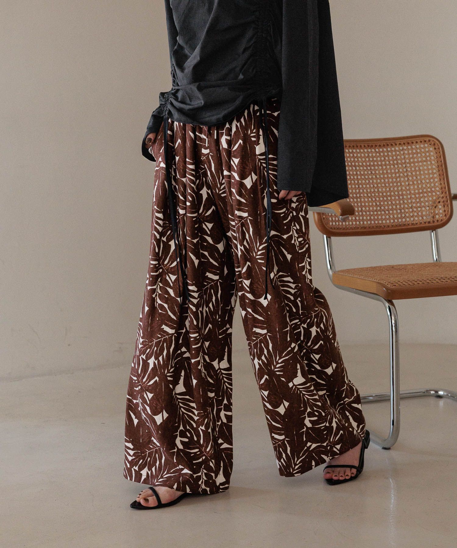 LOWRYS FARM「ホップサックイージーパンツ」|チノ|ﾎﾞﾀﾆｶﾙ