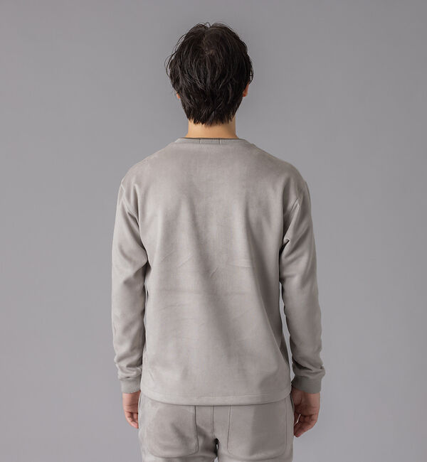 ABAHOUSE「【アンサンブル対応】シルキー ネオスエード プルオーバー / スウェット」|Tシャツ・カットソー|