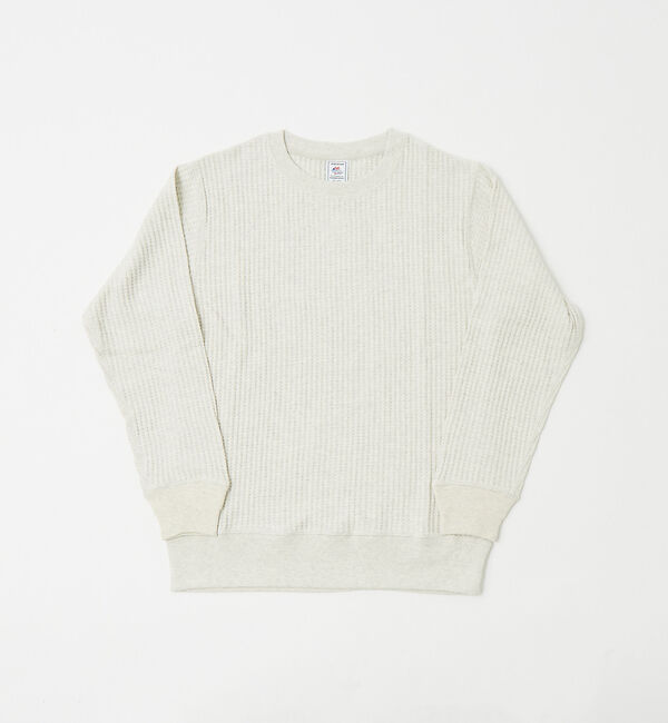 ABAHOUSE「【JEMORGAN/ジェーイーモーガン】ビッグワッフル クルーネック カットソー」|Tシャツ・カットソー|ホワイト系その他1