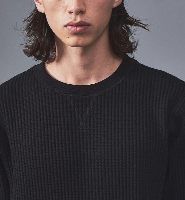 ABAHOUSE「【JEMORGAN/ジェーイーモーガン】ビッグワッフル クルーネック カットソー」|Tシャツ・カットソー|