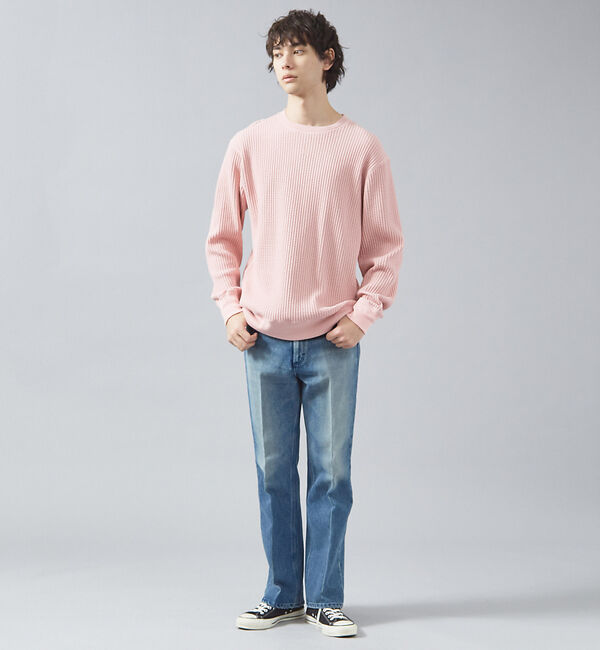 ABAHOUSE「【JEMORGAN/ジェーイーモーガン】ビッグワッフル クルーネック カットソー」|Tシャツ・カットソー|