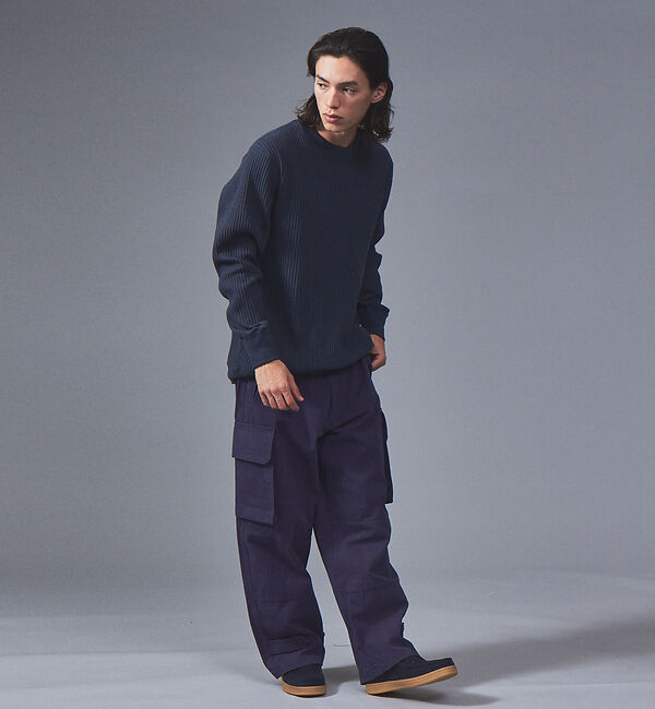 ABAHOUSE「【JEMORGAN/ジェーイーモーガン】ビッグワッフル クルーネック カットソー」|Tシャツ・カットソー|