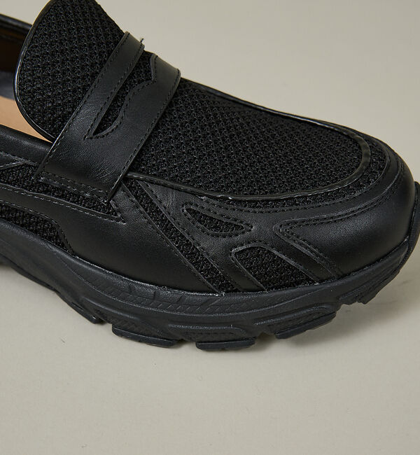 ABAHOUSE「BLACK LOAFER SNEAKERS / ブラック ローファースニーカー/」|スニーカー|
