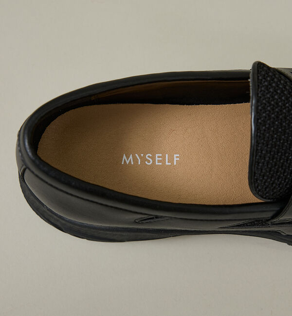 ABAHOUSE「BLACK LOAFER SNEAKERS / ブラック ローファースニーカー/」|スニーカー|