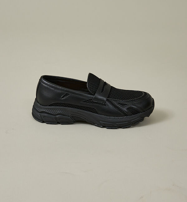 ABAHOUSE「BLACK LOAFER SNEAKERS / ブラック ローファースニーカー/」|スニーカー|