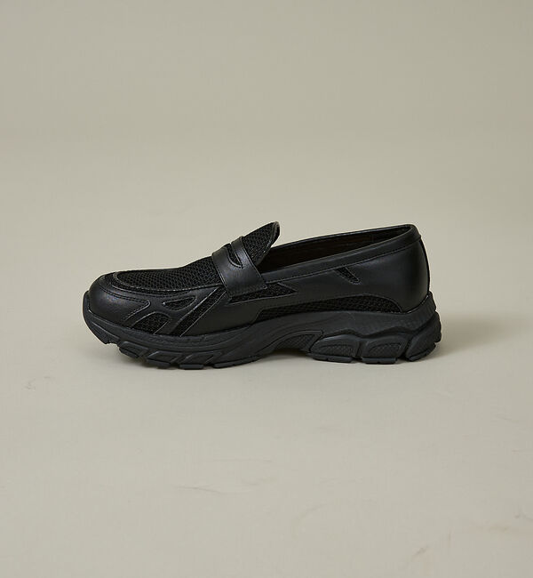 ABAHOUSE「BLACK LOAFER SNEAKERS / ブラック ローファースニーカー/」|スニーカー|