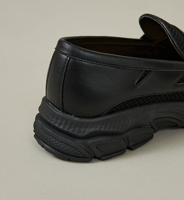 ABAHOUSE「BLACK LOAFER SNEAKERS / ブラック ローファースニーカー/」|スニーカー|