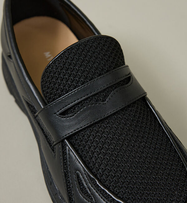 ABAHOUSE「BLACK LOAFER SNEAKERS / ブラック ローファースニーカー/」|スニーカー|