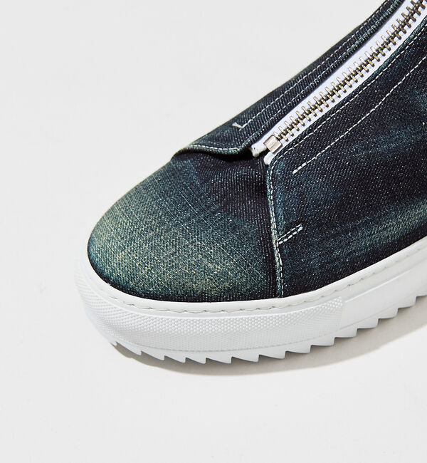 alfredoBANNISTER「【デニム】センタージップ ハイカットスニーカー」|スニーカー|