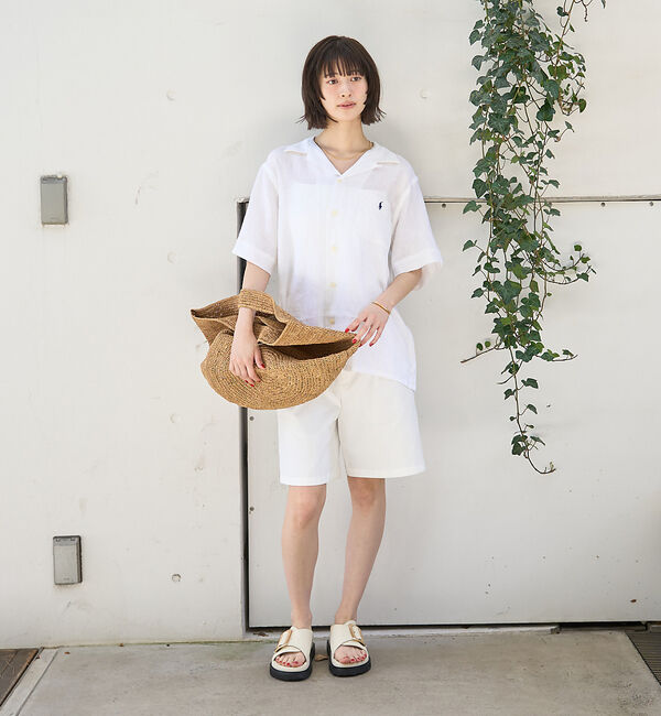 Rouge vif「【POLO RALPH LAUREN/ポロラルフローレン】クラシックフィットリネ」|シャツ・ブラウス|