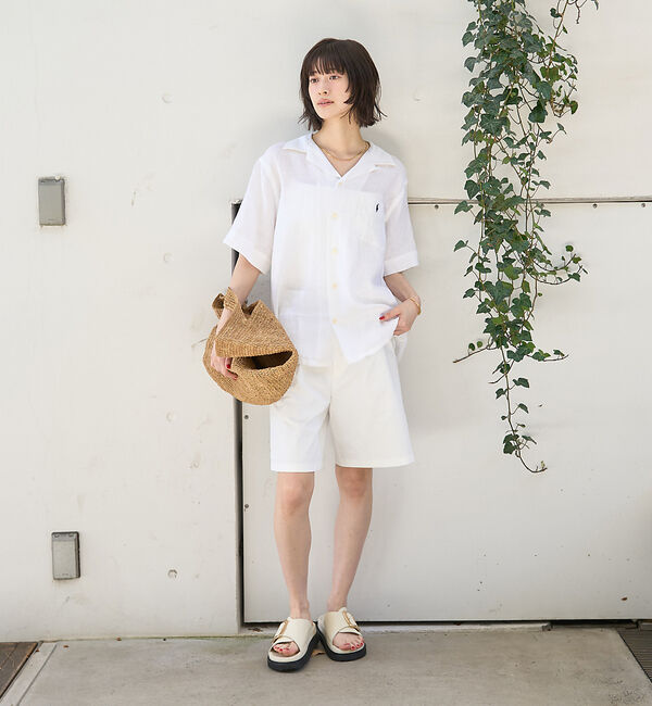 Rouge vif「【POLO RALPH LAUREN/ポロラルフローレン】クラシックフィットリネ」|シャツ・ブラウス|