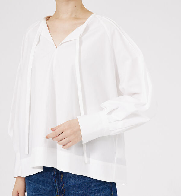 qualite「コットンタックスリーブシャツ」|シャツ・ブラウス|