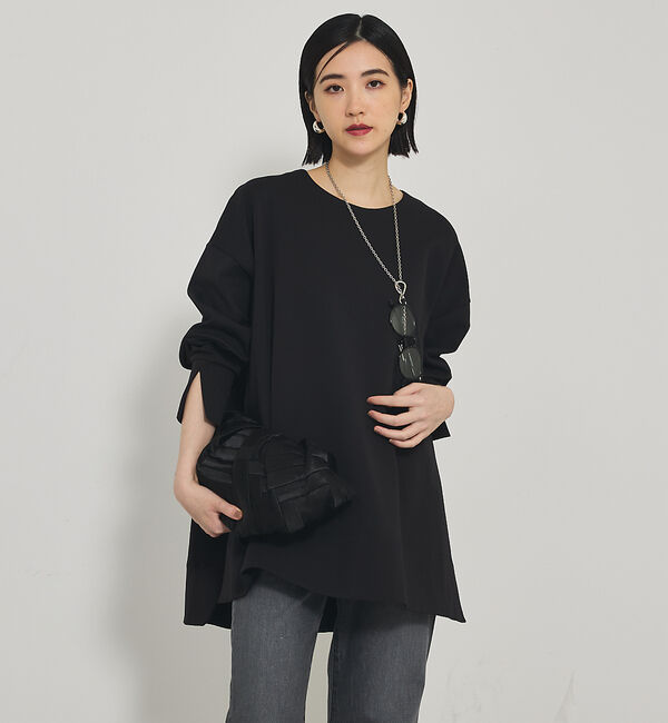 qualite「【大人の上品な抜け感】ツイルダンボールプルオーバー」|Tシャツ・カットソー|