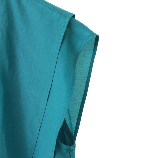 TIARA「ケープカラーノースリーブブラウス」|シャツ・ブラウス|