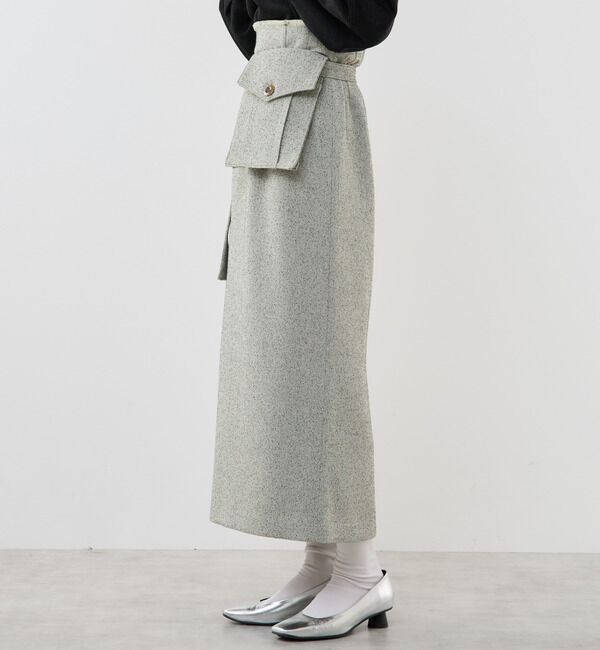 Soffitto「ツイード調ハイウエストタイトスカート」|スカート|