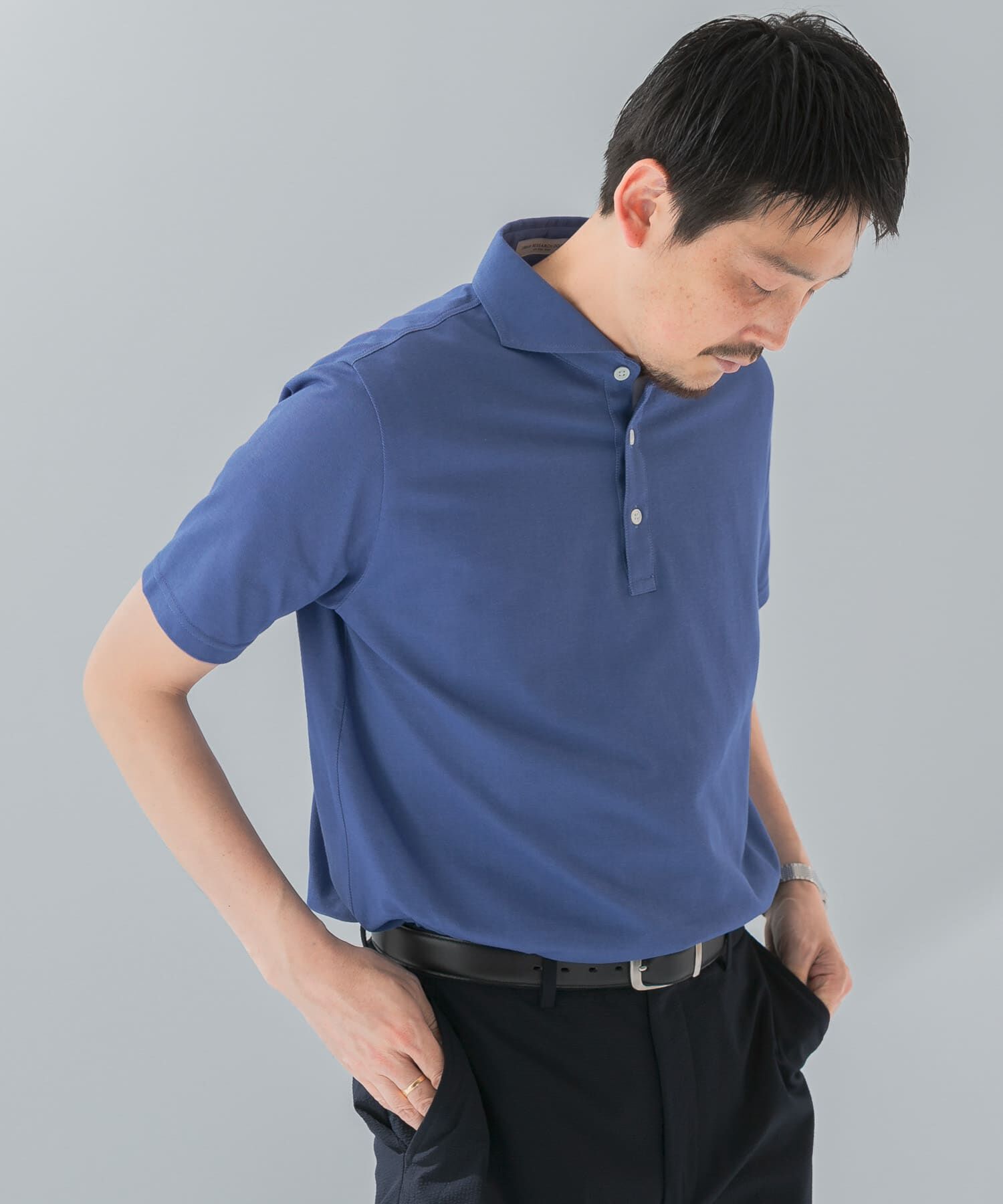 URBAN RESEARCH DOORS「『吸水速乾』LIFE STYLE TAILOR　カッタウェイ半袖プルオーバー」|シャツ・ブラウス|