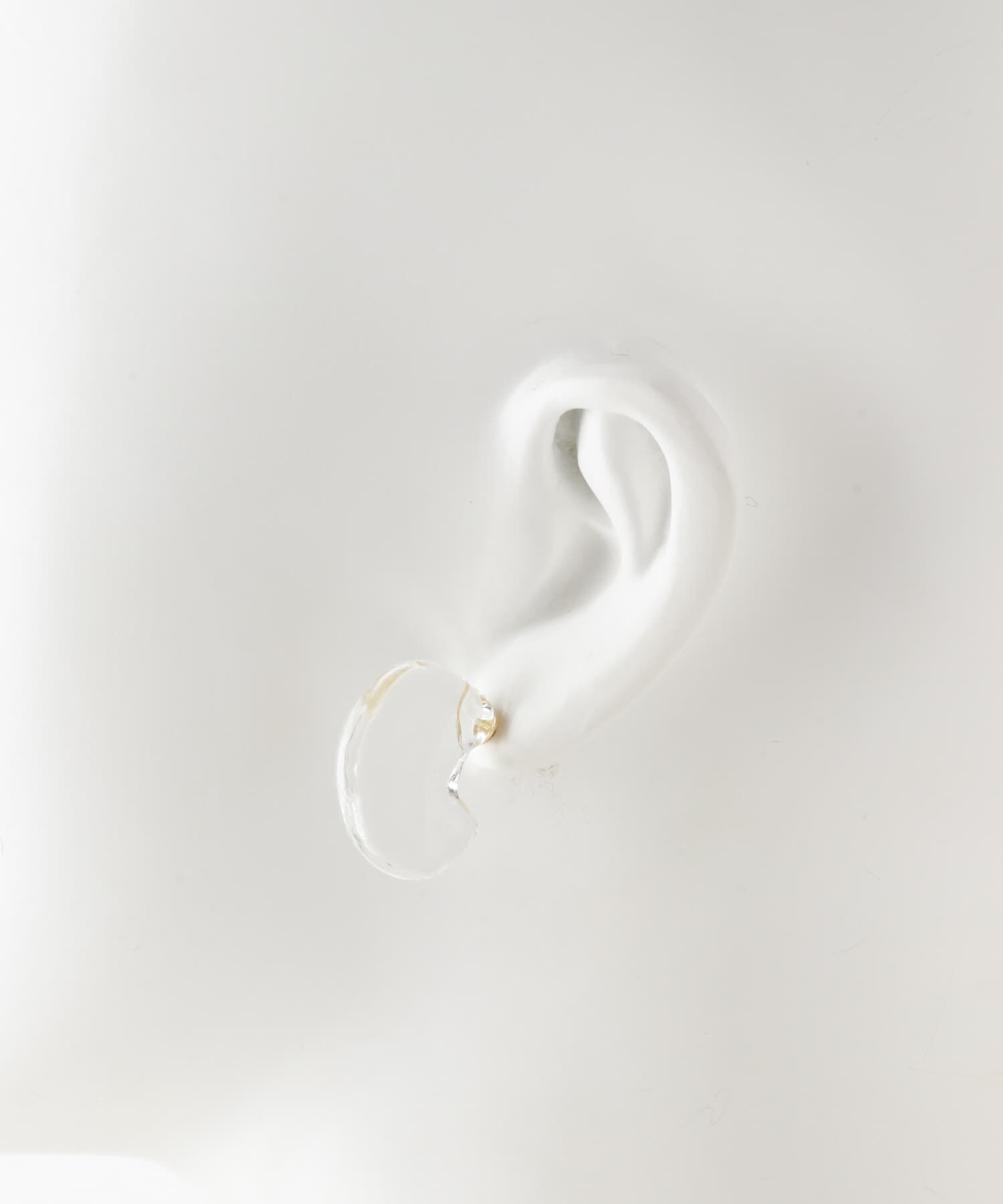 URBAN RESEARCH DOORS「『別注』HARIO Lampwork Factory&times;DOORS　クォーターサークルピアス」|ピアス|