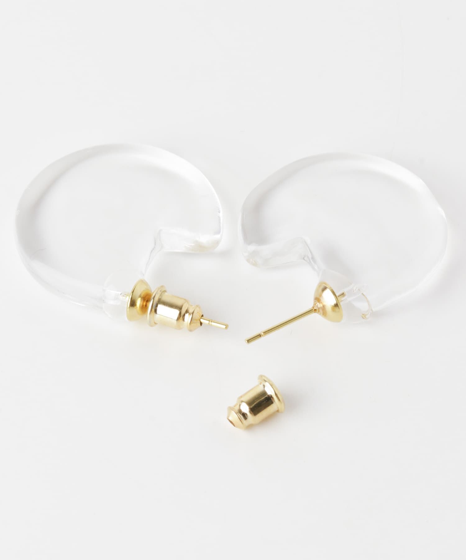 URBAN RESEARCH DOORS「『別注』HARIO Lampwork Factory&times;DOORS　クォーターサークルピアス」|ピアス|