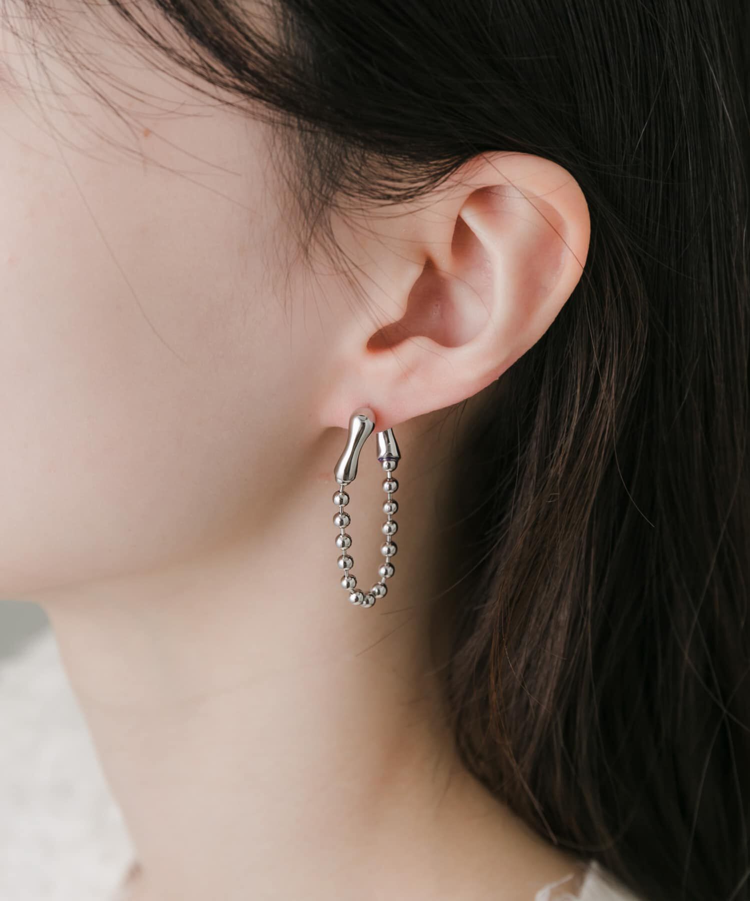 SMELLY「ボールチェーンピアス」|ピアス|