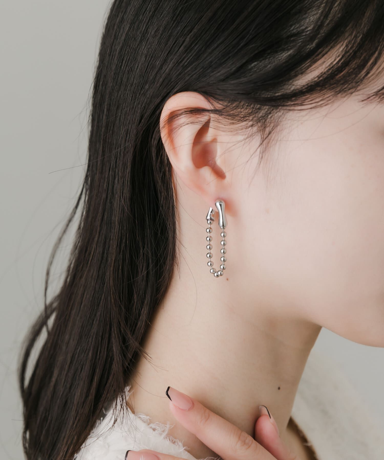 SMELLY「ボールチェーンピアス」|ピアス|