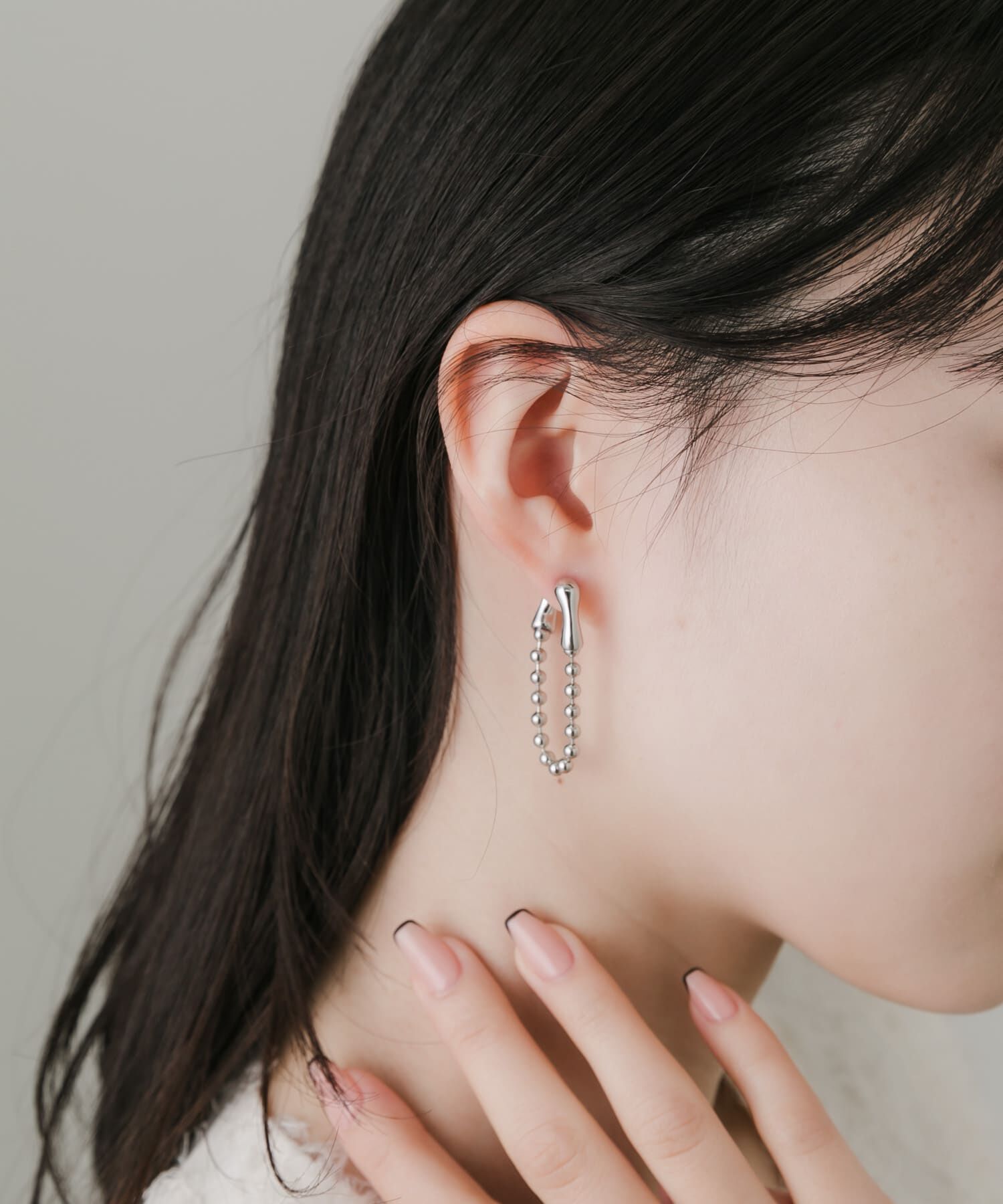 SMELLY「ボールチェーンピアス」|ピアス|