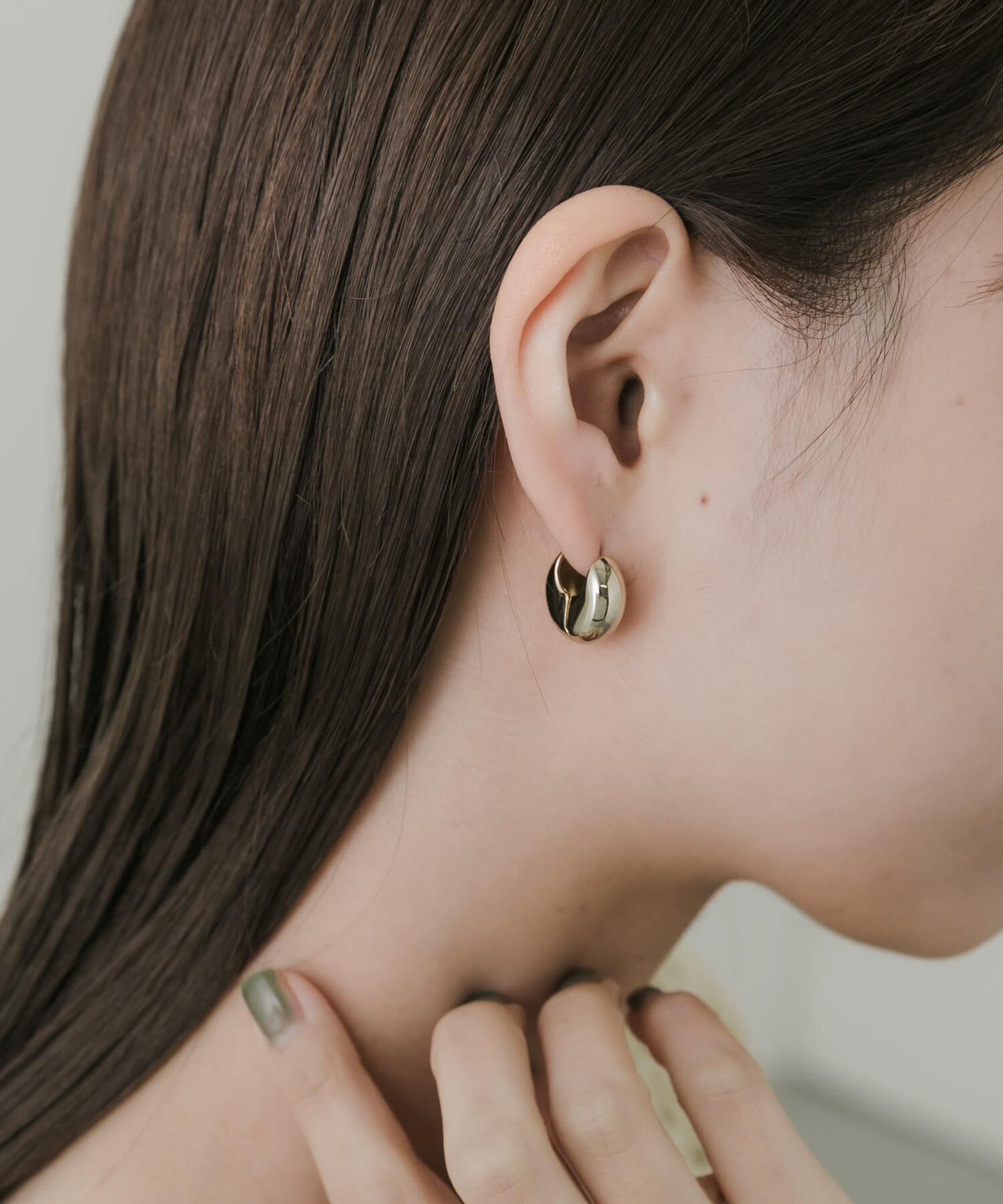 SMELLY「メタルプックリワンタッチピアス」|ピアス|