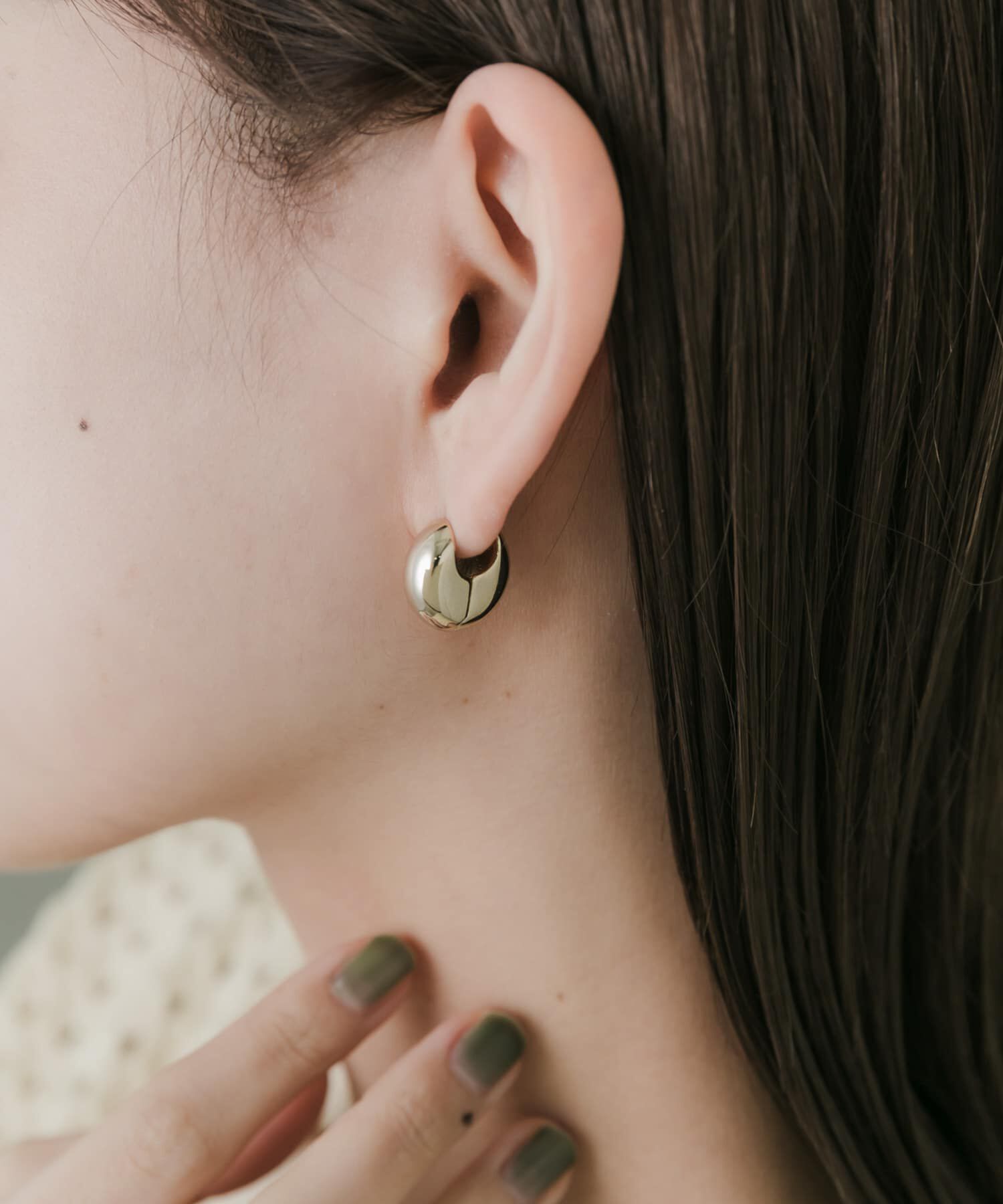 SMELLY「メタルプックリワンタッチピアス」|ピアス|