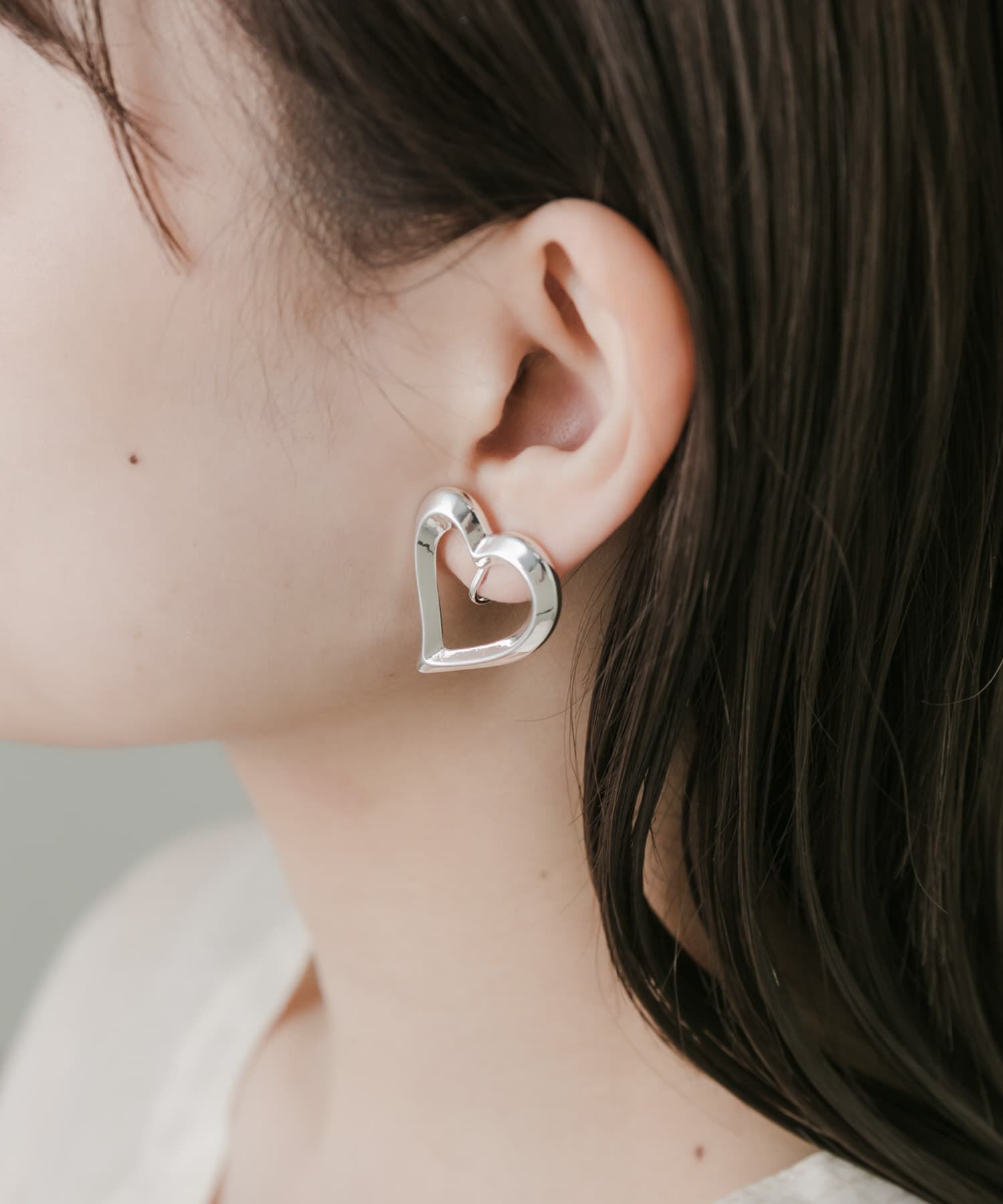 SMELLY「メタルハートイヤリング」|イヤリング|