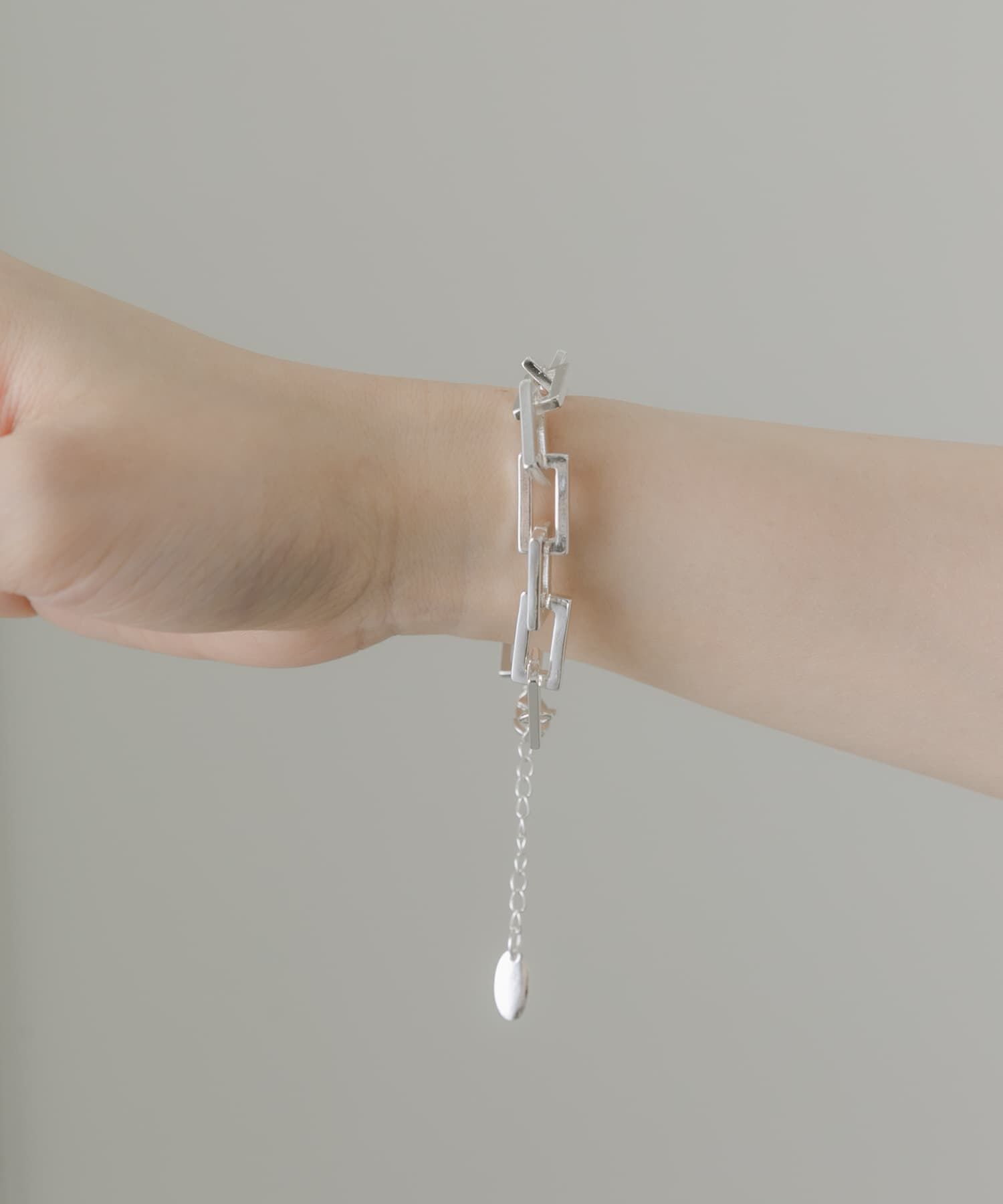 SMELLY「スクエアチェーンボリュームブレスレット」|ブレスレット・バングル|