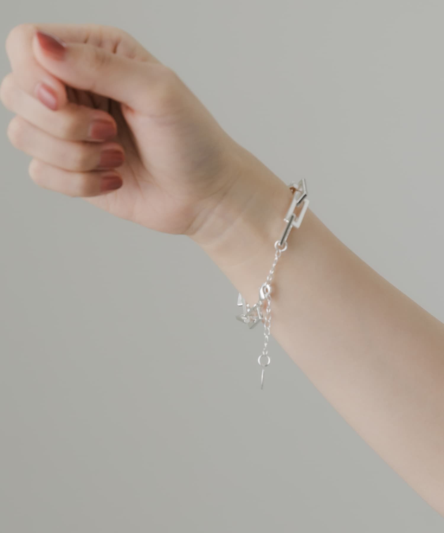 SMELLY「スクエアチェーンボリュームブレスレット」|ブレスレット・バングル|